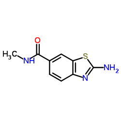 6-Benzothiazolecarboxamide,2-amino-N-methyl-(9CI) Structure