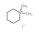 Piperidinium,1,1-dimethyl-, iodide (1:1) Structure