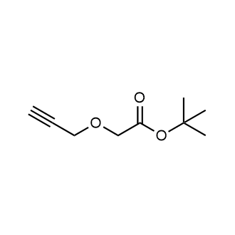 2-(丙-2-炔-1-酰氧基)乙酸叔丁酯结构式