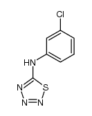 (3-chloro-phenyl)-[1,2,3,4]thiatriazol-5-yl-amine结构式