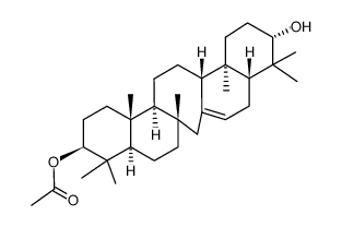 21α-hydroxyserrat-14-en-3β-yl acetate结构式