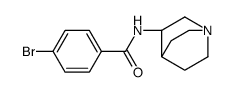N-[(3R)-1-azabicyclo[2.2.2]octan-3-yl]-4-bromobenzamide结构式