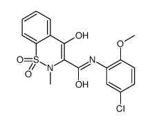 N-(5-Chloro-2-methoxyphenyl)-4-hydroxy-2-methyl-2H-1,2-benzothiaz ine-3-carboxamide 1,1-dioxide结构式