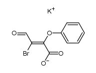 potassium 3-bromo-2-phenoxy-3-formylacrylate结构式