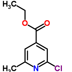 2-氯-6-甲基吡啶-4-羧酸乙酯结构式