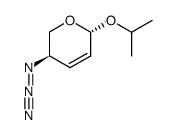 isopropyl α-L-4-azido-2,3,4-trideoxypent-2-enoglyceropyranoside结构式