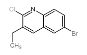 6-Bromo-2-chloro-3-ethylquinoline Structure