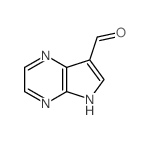 5H-吡咯并[2,3-b]吡嗪-7-羧醛结构式