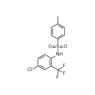 N-(4-氯-2-(三氟甲基)苯基)-4-甲基苯磺酰胺结构式