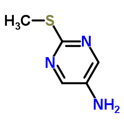 2-(甲硫基)-5-氨基嘧啶结构式