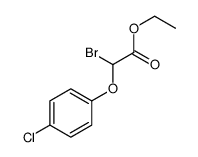 ethyl 2-bromo-2-(4-chlorophenoxy)acetate结构式