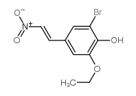 2-bromo-6-ethoxy-4-(2-nitroethenyl)phenol结构式