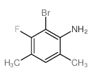2-bromo-3-fluoro-4,6-dimethyl-aniline结构式
