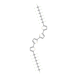 5,5'-双((5-全氟己基)噻吩-2-基)-2,2'-联噻吩结构式