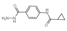 N-[4-(肼基羰基)苯基]-环丙烷羧酰胺结构式