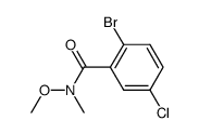 2-bromo-5-chloro-N-methoxy-N-methylbenzamide Structure
