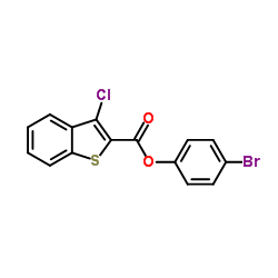 4-Bromophenyl 3-chloro-1-benzothiophene-2-carboxylate Structure