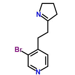 3-Bromo-4-[2-(3,4-dihydro-2H-pyrrol-5-yl)ethyl]pyridine Structure