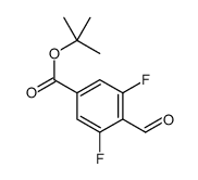 tert-butyl 3,5-difluoro-4-formylbenzoate Structure