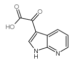 α-氧代-1H-吡咯并[2,3-b]吡啶-3-乙酸结构式