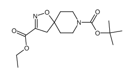 1-氧杂-2,8-二氮杂螺[4.5]癸-2-烯-3,8-二甲酸-8-叔丁酯-3-乙酯结构式