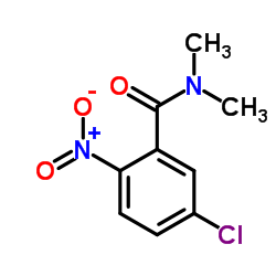 5-氯-N,N-二甲基-2-硝基苄胺结构式