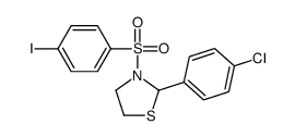 (9CI)-2-(4-氯苯基)-3-[(4-碘苯基)磺酰基]-噻唑烷结构式