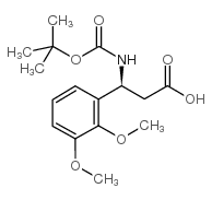 Boc-(S)-3-Amino-3-(2,3-dimethoxy-phenyl)-propionic acid Structure