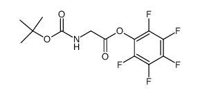 N-Boc-glycinepentafluorophenyl ester Structure