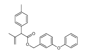 (3-phenoxyphenyl)methyl 3-methyl-2-(4-methylphenyl)but-3-enoate结构式