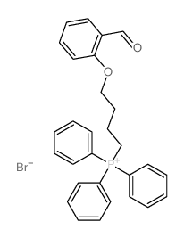 4-(2-formylphenoxy)butyl-triphenyl-phosphanium Structure