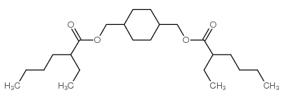1,4-环己烷二甲醇双(2-乙基己酸酯)(顺反混合物)结构式