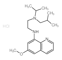 N-(6-methoxyquinolin-8-yl)-N-(2-methylpropyl)-N-propan-2-yl-ethane-1,2-diamine结构式