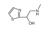 2-Thiazolemethanol,-alpha--[(methylamino)methyl]- Structure