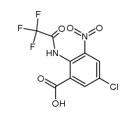 5-chloro-3-nitro-2-(2,2,2-trifluoroacetyl)aminobenzoic acid结构式