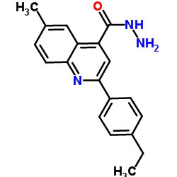 2-(4-Ethylphenyl)-6-methyl-4-quinolinecarbohydrazide结构式