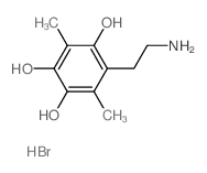 5-(2-Aminoethyl)-3,6-dimethyl-1,2,4-benzenetriol Structure