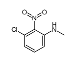 3-chloro-N-methyl-2-nitroaniline结构式