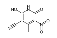 2-hydroxy-4-methyl-5-nitro-6-oxo-1H-pyridine-3-carbonitrile结构式