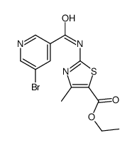 ethyl 2-[(5-bromopyridine-3-carbonyl)amino]-4-methyl-1,3-thiazole-5-carboxylate Structure