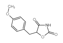 5-[(4-甲氧基苯基)甲基]-2,4-噁唑烷二酮结构式
