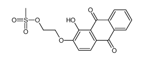 2-(1-hydroxy-9,10-dioxoanthracen-2-yl)oxyethyl methanesulfonate Structure