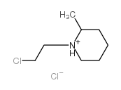 1-(2-chloroethyl)-2-methylpiperidinium chloride Structure