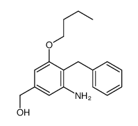 (3-amino-4-benzyl-5-butoxyphenyl)methanol Structure
