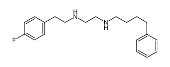 N'-[2-(4-fluorophenyl)ethyl]-N-(4-phenylbutyl)ethane-1,2-diamine结构式
