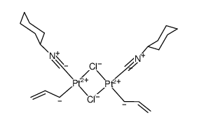 [Pt(σ-allyl)(C6H11NC)Cl]2 Structure