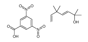 3,5-dinitrobenzoic acid,2,5,5-trimethylhepta-3,6-dien-2-ol结构式