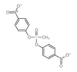 Phosphonic acid,P-methyl-, bis(4-nitrophenyl) ester Structure