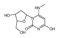 1-[(2R,4S,5R)-4-hydroxy-5-(hydroxymethyl)oxolan-2-yl]-6-(methylamino)pyrimidine-2,4-dione Structure