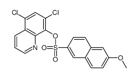 (5,7-dichloroquinolin-8-yl) 6-methoxynaphthalene-2-sulfonate结构式